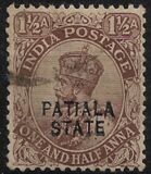 [King George V, 1865-1936 - India Postage Stamps Overprinted "PATIALA STATE", type E13]