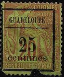 [French Colonies - General Issues No.51 Surcharged, type B2]