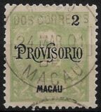 [King Carlos I of Portugal - Issues of 1898 Overprinted "PROVISORIO", tegund AB]