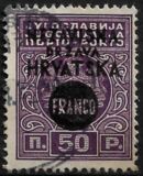 [Yugoslavia Postage-due Stamps Overprinted in Black, type F]
