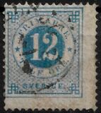 [Numerals in Circle - Different Perforation, τύπος F16]