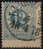 [Numerals in Circle - Different Perforation, τύπος F16]