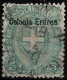 [Italian Postage Stamps Overprinted "Colonia Eritrea", type A2]
