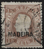 [King Luis I - Portuguese Postage Stamps Overprinted, MADEIRA, type B9]