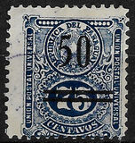 [Issues of 1910 and 1913 Surcharged 50c, type DG]