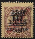 [Issues of 1914-1915 Surcharged "DEZ - CENTAVOS" in Blue or Red, प्रकार AF4]