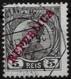 [King Manuel  - Not Issued Stamps Overprinted "REPUBLICA", typ P1]