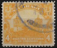 [Government Building in Managua and León Cathedral Stamps of 1914 & 1922 in New Colours, τύπος CJ18]