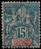 [Inscription: "GUADELOUPE ET DEPENDANCES", type G5]