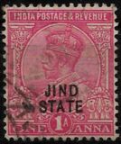[King George V, 1865-1936 - India Postage Stamps Overprinted "JIND STATE", type F2]