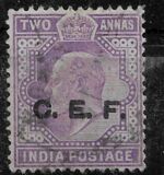[King Edward VII - India Postage Stamps of 1902 Overprinted "C. E. F.", type C2]