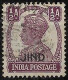 [King George VI, 1895-1952 - India Postage Stamps Overprinted "JIND", type K1]