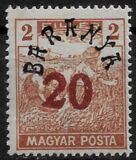 [Hungarian Stamps Overprinted "Baranya" in Black, тип B20]