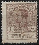 [King Alfonso XIII - Inscription "ANO 1920" - Blue Control Number on Back Side, Tipe Q]