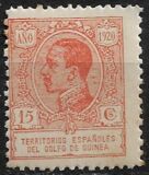 [King Alfonso XIII - Inscription "ANO 1920" - Blue Control Number on Back Side, Tipe Q4]
