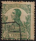 [King Alfonso XIII - Blue Control Number on Back Side, type L2]