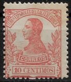 [King Alfonso XIII - Blue Control Number on Back Side, type L3]