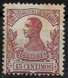 [King Alfonso XIII - Blue Control Number on Back Side, type L4]