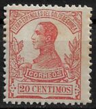 [King Alfonso XIII - Blue Control Number on Back Side, type L5]