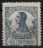 [King Alfonso XIII - Blue Control Number on Back Side, type L6]