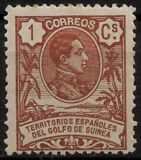 [King Alfonso XIII - Blue Control Number on Back Side, type I]
