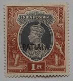 [King George VI, 1895-1952 - India Postage Stamps Overprinted "PATIALA STATE", type G12]