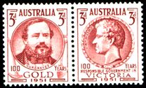 [The 100th Anniversary of the Discovery of Gold in Victoria & The 100th Anniversary of the Self Governance in Victoria, type DE]