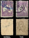 [Definitive Issues - Kangaroo and Map - Different Watermark, Typ A27]