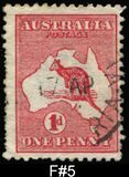 [Definitive Issues - Kangaroo and Map, type A1]