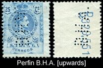 [King Alfonso XIII - Blue Control Numbers on Backside, Tipi BG5]