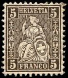 [Helvetia - New Design - Value in Corners - White Paper, प्रकार K2]