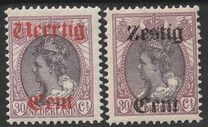 [No 94 Overprinted Veertig or Zestig, type R]