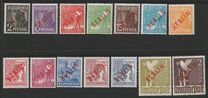 [BERLIN in Red Overprint on "Allied Occupation Zone" Stamps, type B]