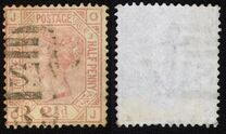 [Queen Victoria - Colored Control Numbers in Corners, tip V]
