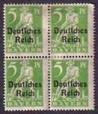 [Postage Stamps from Bayern Overprinted "Deutsches Reich", Tip AD]