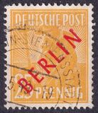 [BERLIN in Red Overprint on "Allied Occupation Zone" Stamps, type B6]