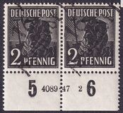 [Joint Allied Occupation Zones Stamps Handstamped, タイプ A]