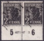 [Joint Allied Occupation Zones Stamps Handstamped, タイプ A]