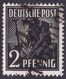 [Joint Allied Occupation Zones Stamps Handstamped, タイプ A]