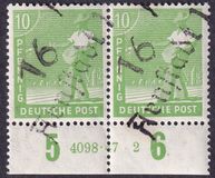 [Joint Allied Occupation Zones Stamps Handstamped, タイプ A3]