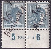 [Joint Allied Occupation Zones Stamps Handstamped, タイプ A4]