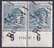[Joint Allied Occupation Zones Stamps Handstamped, タイプ A4]