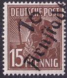 [Joint Allied Occupation Zones Stamps Handstamped, タイプ A5]