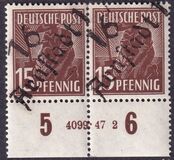 [Joint Allied Occupation Zones Stamps Handstamped, タイプ A5]