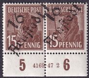 [Joint Allied Occupation Zones Stamps Handstamped, タイプ A5]