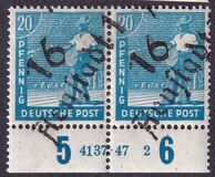 [Joint Allied Occupation Zones Stamps Handstamped, タイプ A7]