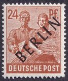 [BERLIN in Black Overprint on "Allied Occupation Zone" Stamps, type A8]