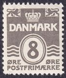 [Wavy Lines - Steel Engraving. Top Field on Left Lion's Top Paw Colored, type AS12]