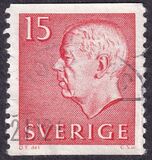 [King Gustaf VI Adolf of Sweden - White Numerals, with Imprint, τύπος FA]