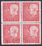 [King Gustaf VI Adolf of Sweden - White Numerals, with Imprint, τύπος FA]